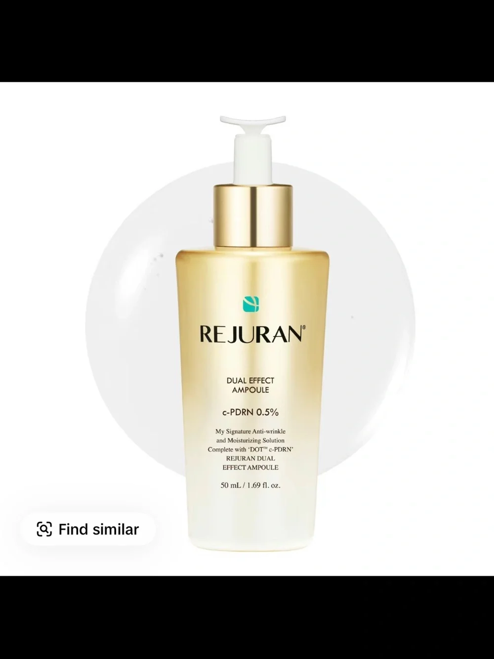 REJURAN Dual Effect Ampoule, DOT DUAL c-PDRN - Rejuvenating Face Serum for